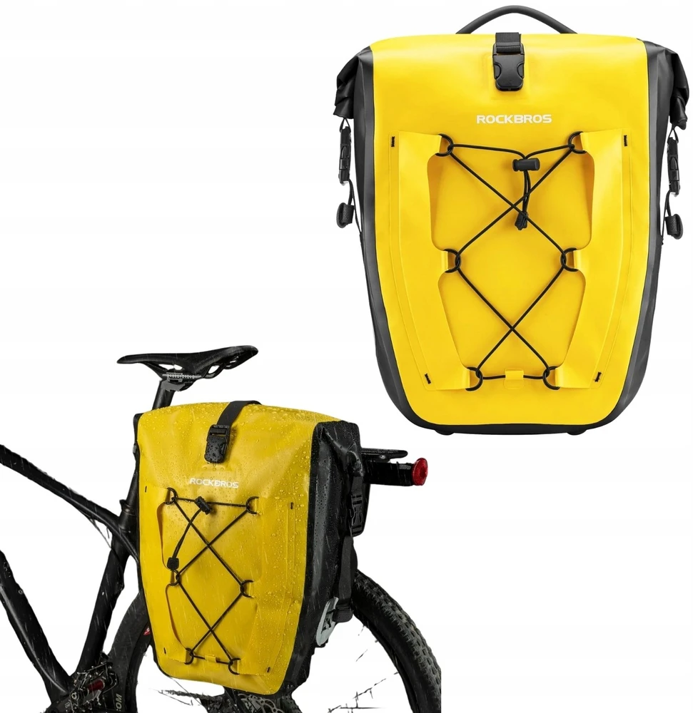 Rockbros 30140022005 Atsparus vandeniui Bicycle Pannier 25-32L - Geltona