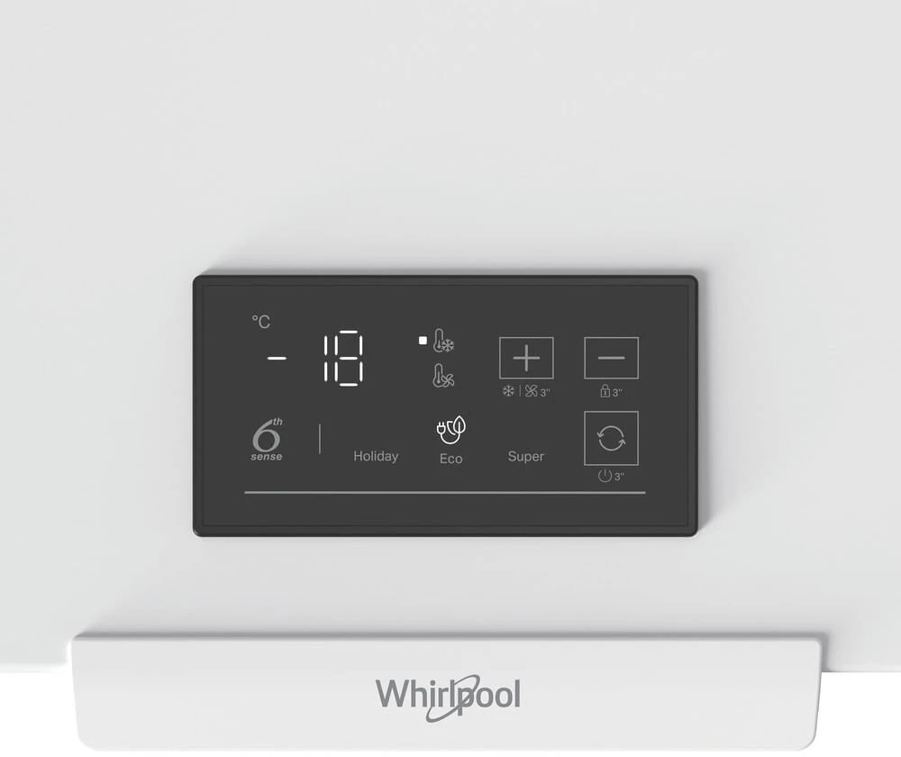 Whirlpool Šaldiklis | W3RHS19EW2 | Energy efficiency class E | Chest | Free standing | Height 85 cm | Total net capacity 198 L | Ekranas | Baltas