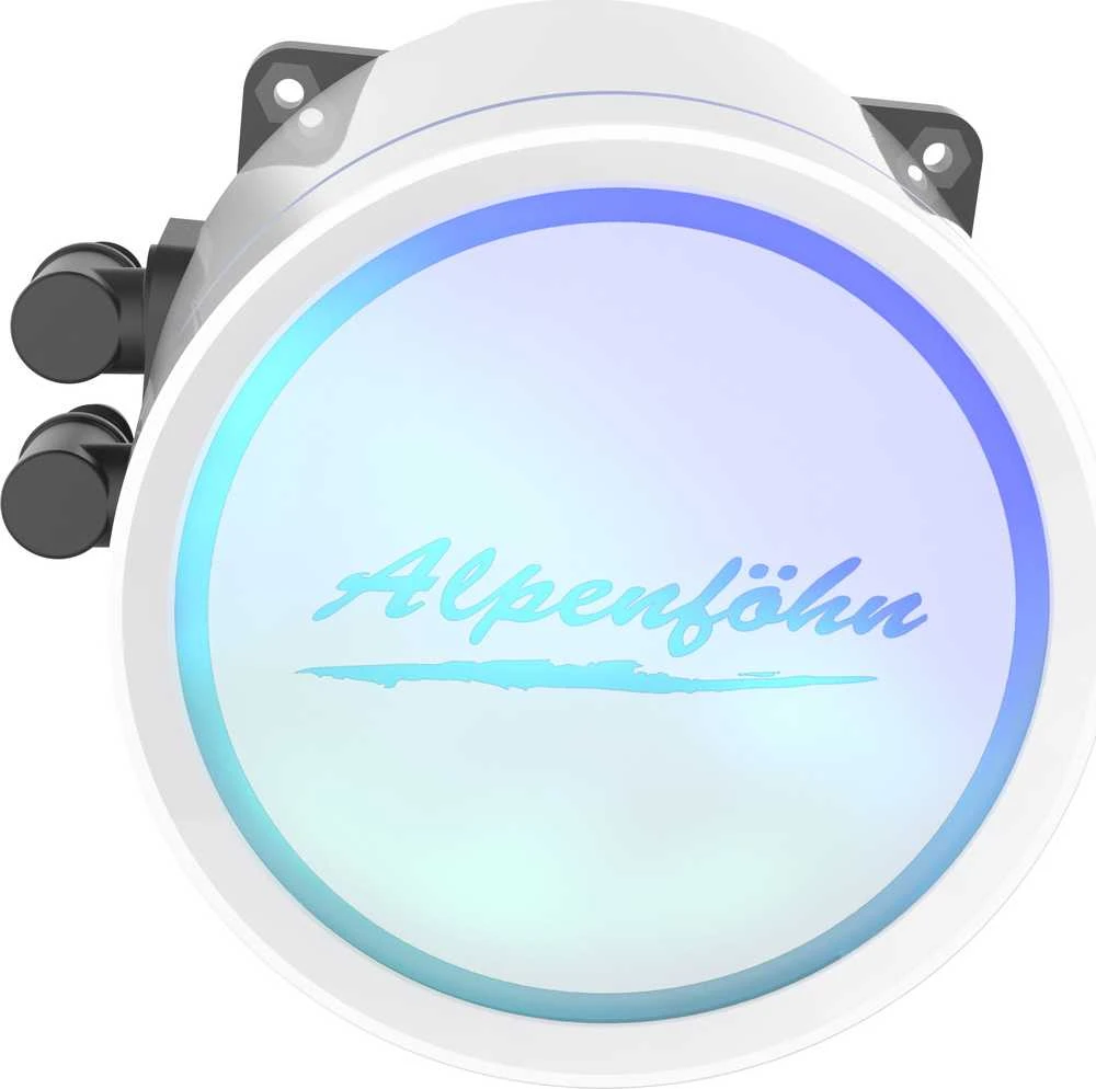 Alpenföhn Gletscherwasser 360 AIO cooler, ARGB – baltos spalvos
