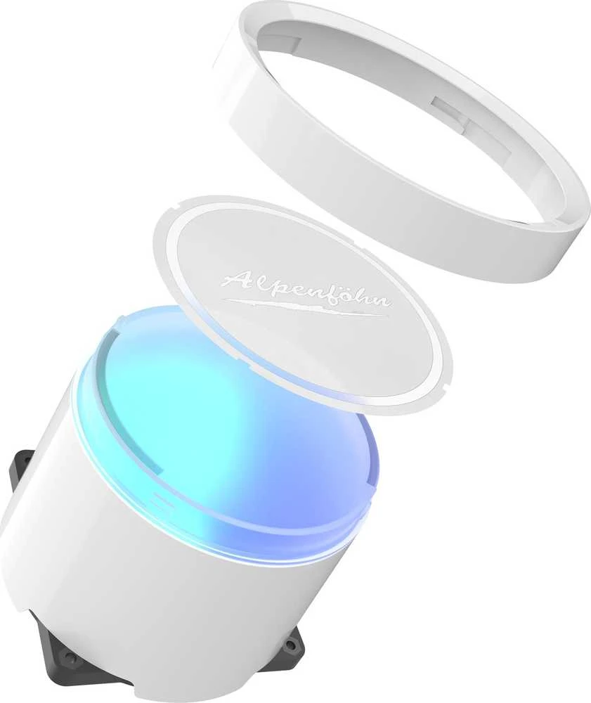 Alpenföhn Gletscherwasser 360 AIO cooler, ARGB – baltos spalvos