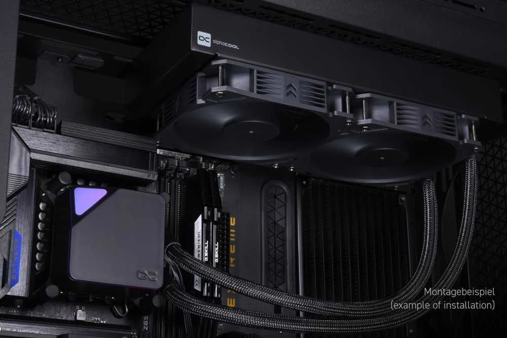 „Alphacool Core Ocean T38 360 mm“ skaitmeninis „viskas viename“ skysčio aušintuvas procesoriui