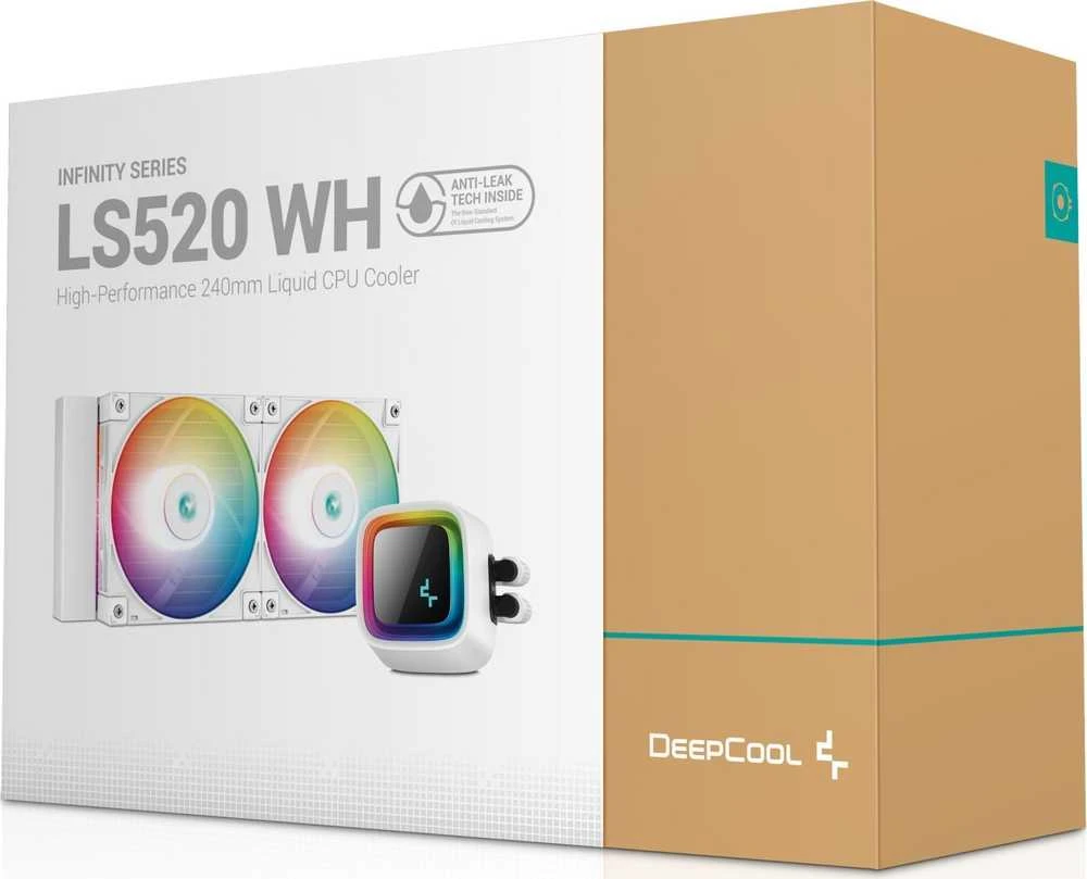 Deepcool LS520 WH procesoriaus aušintuvo pakuotė