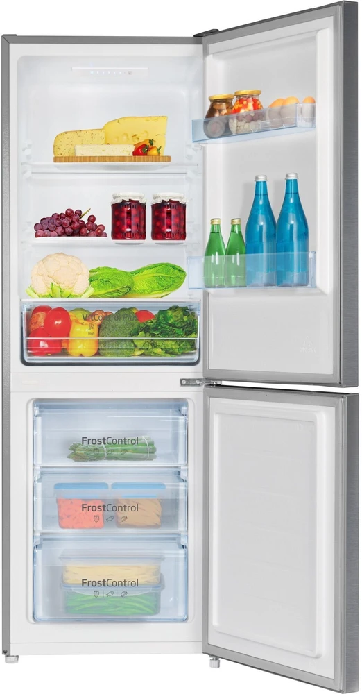 Šaldytuvas Amica freestanding fridge-šaldiklis FK2425.4UNTX(E) Sidabrinis