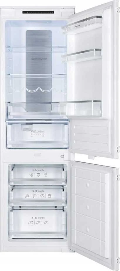 Amica BK3055.6 NFM(E) įmontuojamas šaldytuvas su „Total No Frost“ technologija, baltas, 244 l