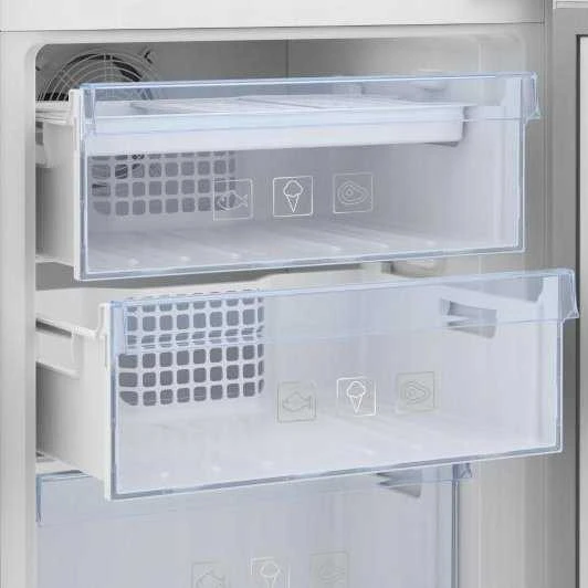 BEKO BCNA306E5ZSN įmontuojamas šaldytuvas, 193,5 cm, D energijos klasė, HarvestFresh, Neo Frost, metalinė sienelė