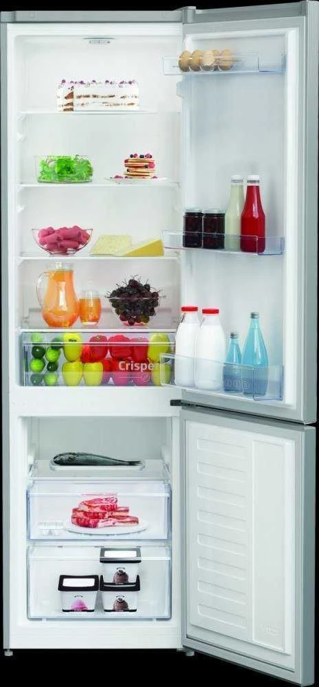 BEKO Šaldytuvas RCSA300K40SN, Energy class E, Height 181 cm, Inox