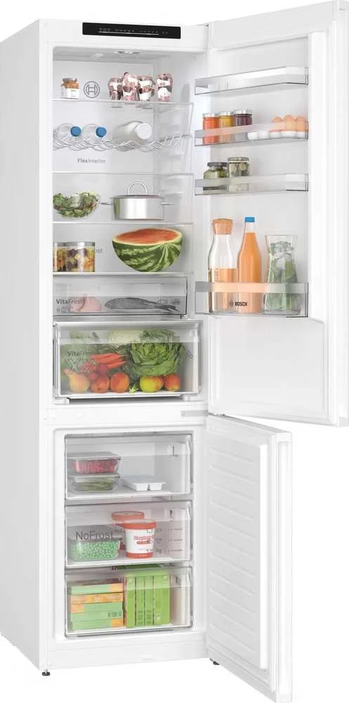 Šaldytuvas Bosch KGN392WDF 4 serija, Baltos spalvos