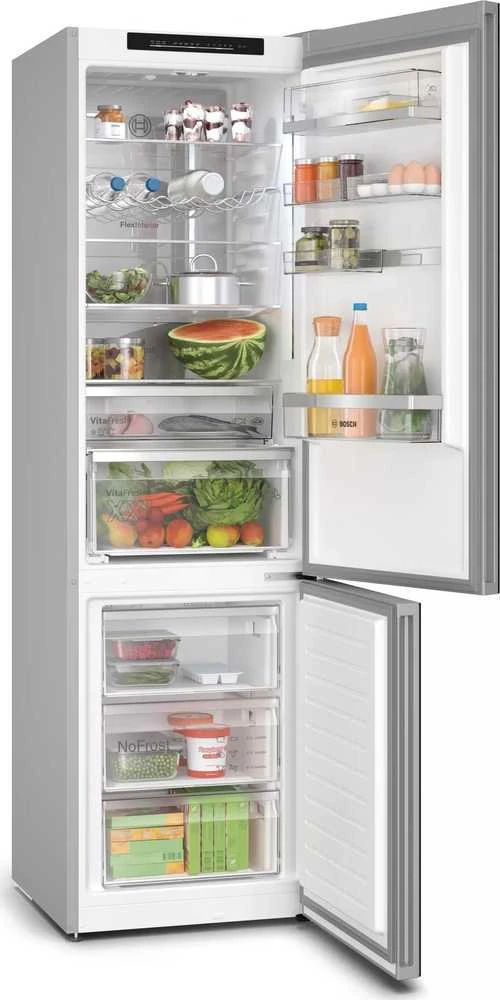 Bosch Serie 6 KGN39LBCF fridge-šaldiklis Freestanding 363 L C Juodas