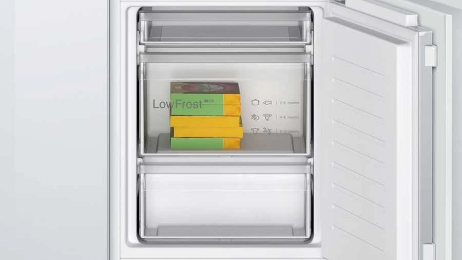 Įmontuojamas šaldytuvas Bosch KIV86VFE1 4 serija, Baltos spalvos
