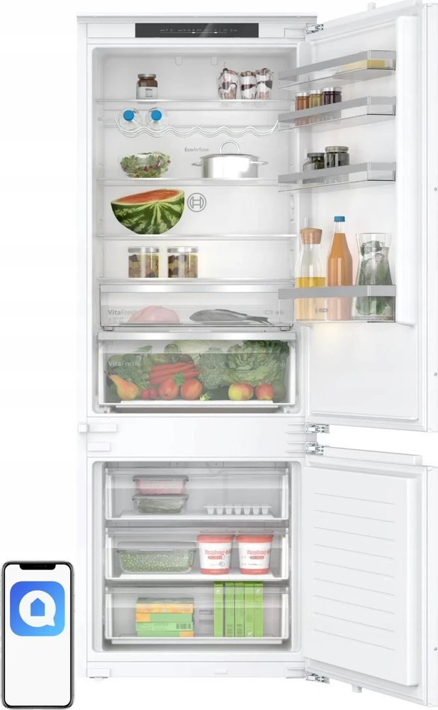 Bosch Serie 4 KBN96VFE0 fridge-šaldiklis Built-in 383 L E Baltas