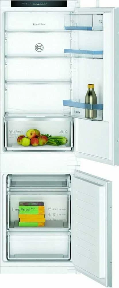 Bosch KIV86VSE0 Serija 4, Įmontuojamasis šaldytuvas-šaldiklis su šaldiklio skyriumi apačioje, 177.2 x 54.1 cm, slankiojantis vyris
