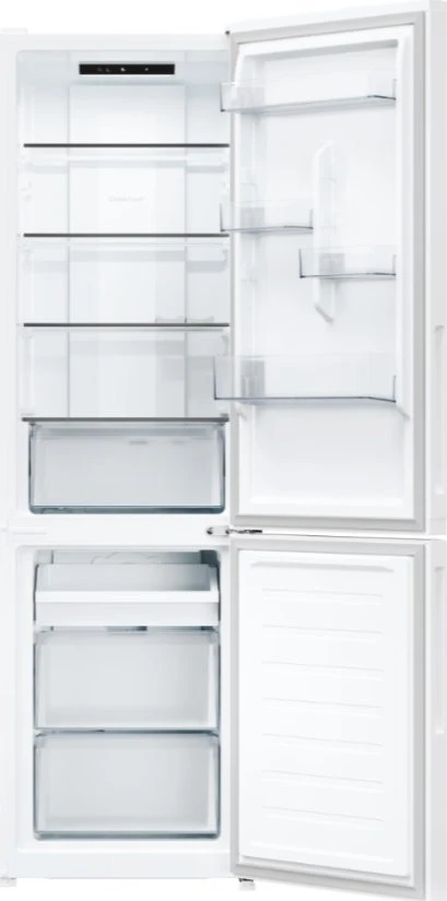 Candy Šaldytuvas | CNCQ2T518EW | Energy efficiency class E | Free standing | Combi | Height 182.5 cm | No Frost system | Šaldytuvas net capacity 197 L | Šaldiklis net capacity 82 L | Ekranas | 38 dB | Baltas