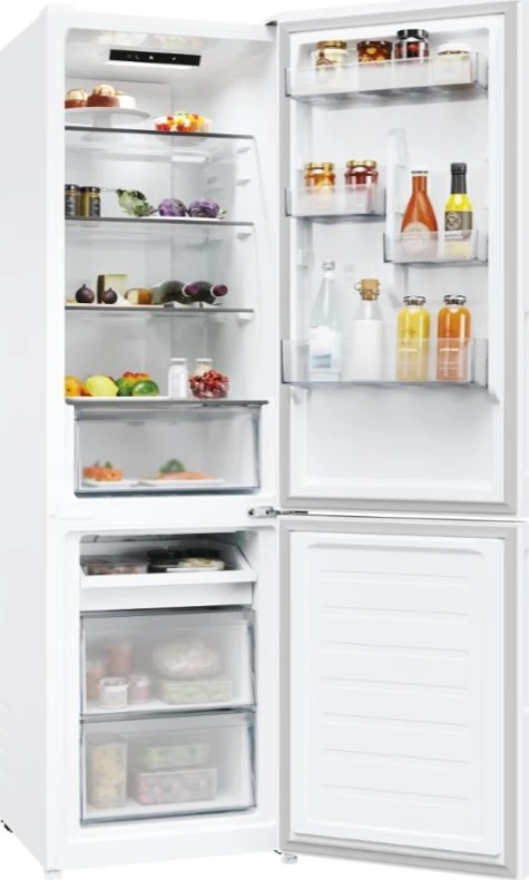 Candy Šaldytuvas | CNCQ2T518EW | Energy efficiency class E | Free standing | Combi | Height 182.5 cm | No Frost system | Šaldytuvas net capacity 197 L | Šaldiklis net capacity 82 L | Ekranas | 38 dB | Baltas