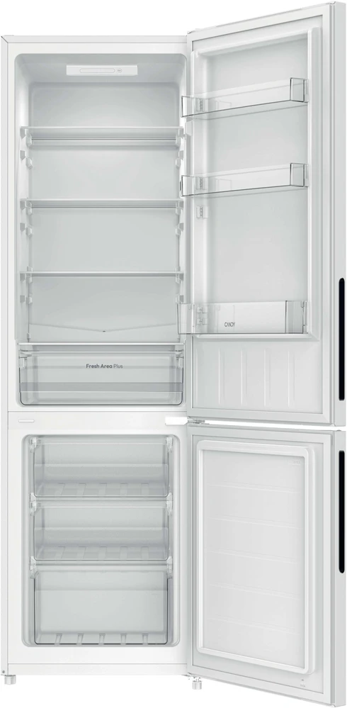 Candy Šaldytuvas | CCG3L517EW | Energijos vartojimo klasė E | Laisvai pastatomas | Kombinuotas | Aukštis 176 cm | Šaldytuvo naudingasis tūris 187 L | Šaldiklio naudingasis tūris 75 L | Ekranas | 39 dB | Baltas
