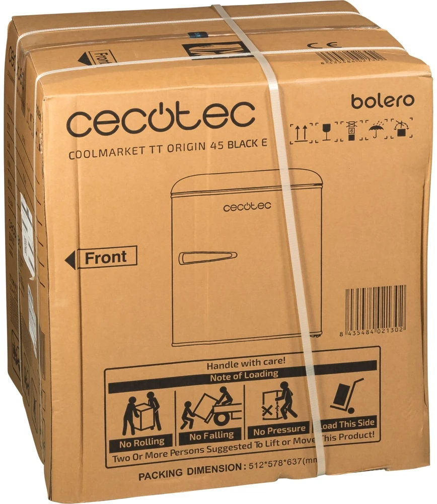 CECOTEC Bolero Cool-Market TT Origin 45 Juodas E šaldytuvas
