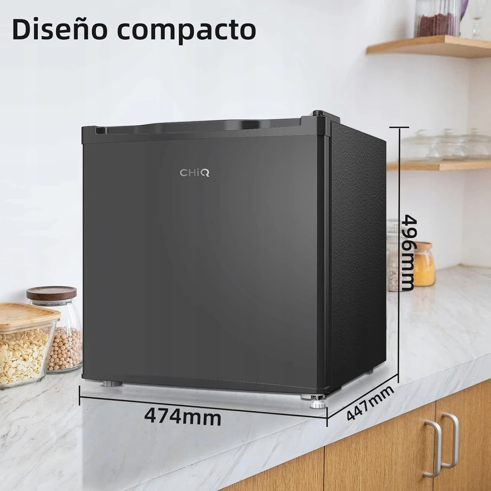 Šaldytuvas  CHiQ CSD31D4E minibaras, 31 litras, 2 skyriai, -24 °C iki +10 °C, šaldiklis - šaldytuvas, 41 dB