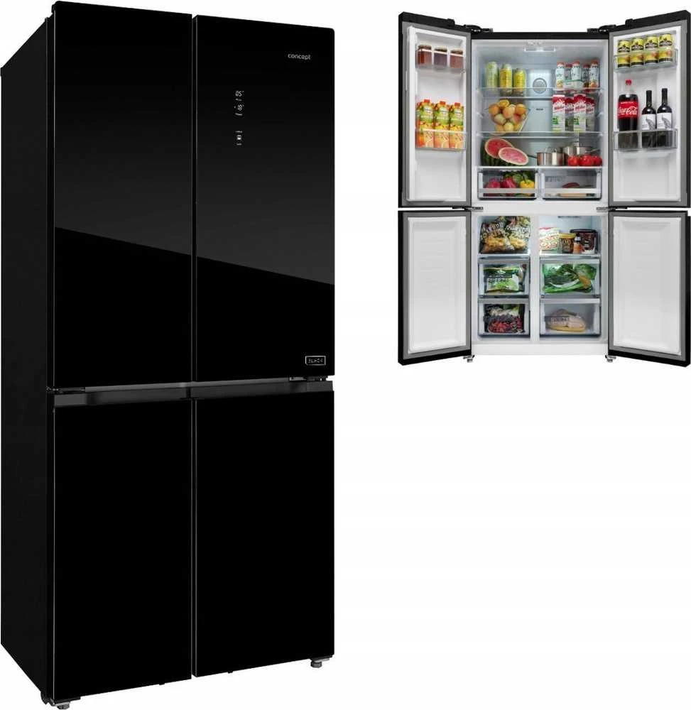 Concept Solution Šaldytuvas Concept Šaldytuvas Multidoor Quattro Juodas LA8383bc