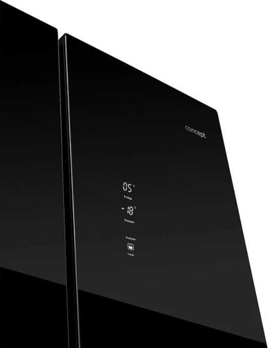 Concept Solution Šaldytuvas Concept Šaldytuvas Multidoor Quattro Juodas LA8383bc