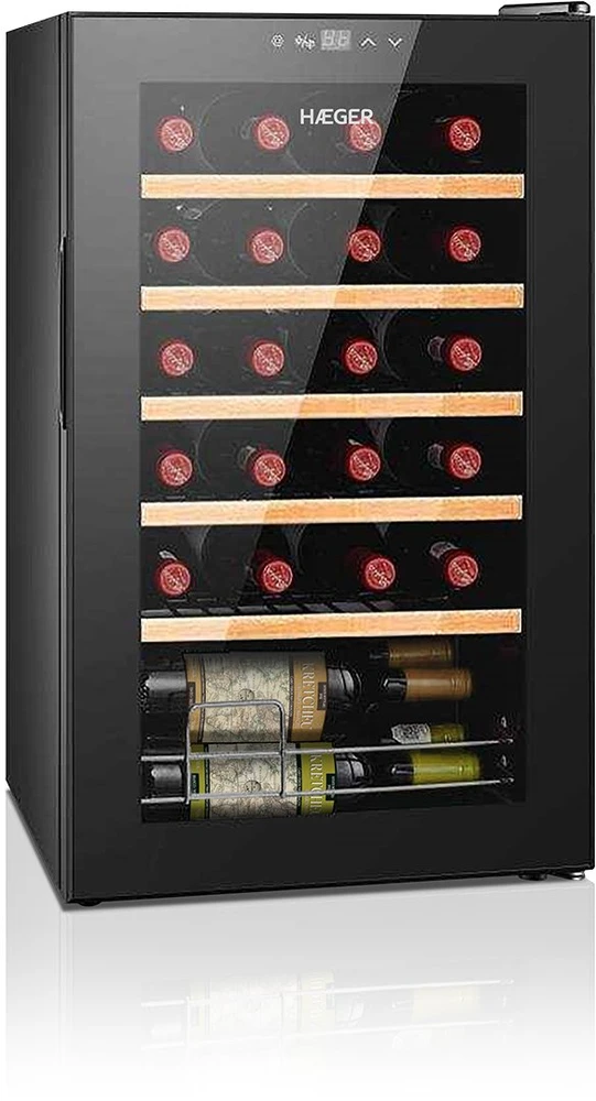 Šaldytuvas do wina Haeger Chateaux 24 65L/24 butelki (WC-24B.006A)