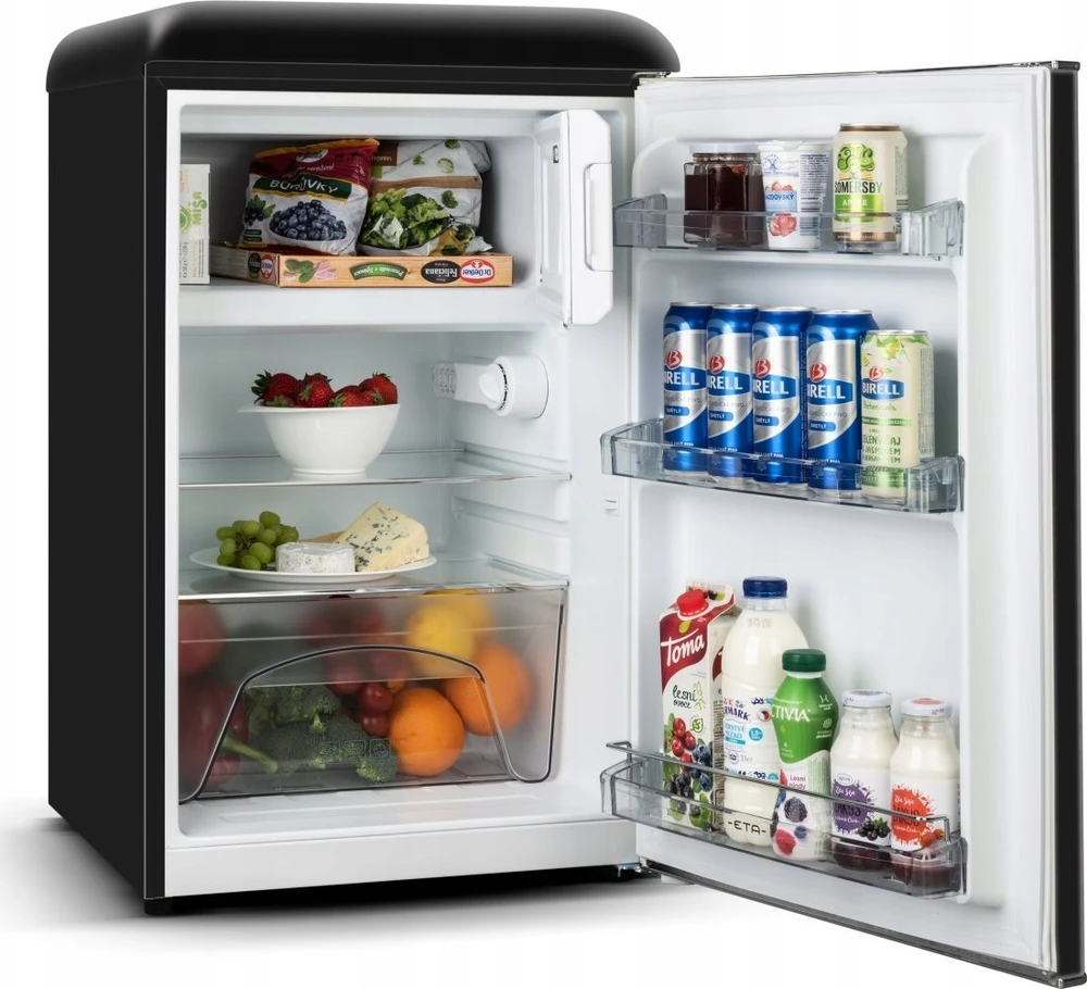 ETA | Šaldytuvas | ETA253790020E Storio | Energy efficiency class E | Free standing | Larder | Height 90 cm | Šaldytuvas net capacity 92 L | Šaldiklis net capacity 18 L | 38 dB | Juodas