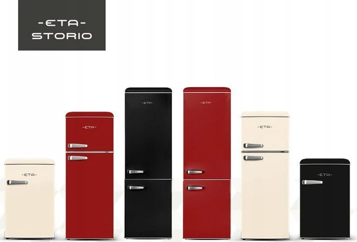 ETA | Šaldytuvas | ETA253290020E Storio retro | Energy efficiency class E | Free standing | Combi | Height 192 cm | Šaldytuvas net capacity 216 L | Šaldiklis net capacity 84 L | 41 dB | Juodas