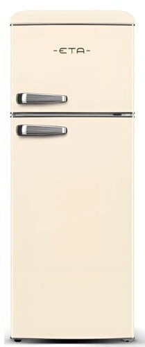 ETA Šaldytuvas | ETA253390040EN Storio Retro | Energy efficiency class E | Free standing | Height 148.2 cm | Double Door | Šaldytuvas net capacity 170 L | Šaldiklis net capacity 45 L | 38 dB | rusvai gelsvas