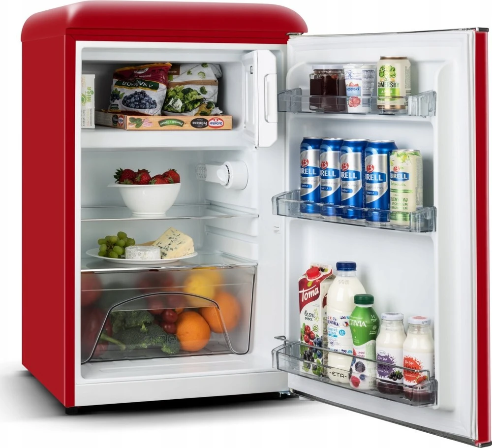 ETA | Šaldytuvas | ETA253690030E | Energy efficiency class E | Free standing | Larder | Height 90 cm | Šaldytuvas net capacity 92 L | Šaldiklis net capacity 18 L | 38 dB | Raudona