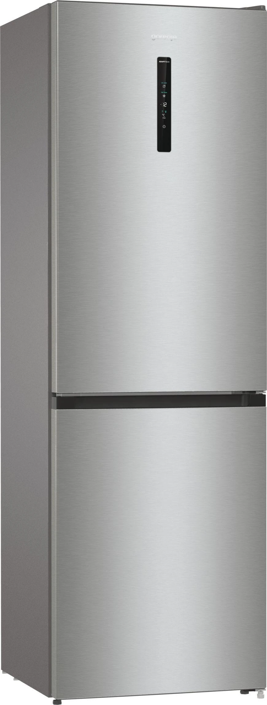 Gorenje | Šaldytuvas | NRK6192AXL4 | Energy efficiency class E | Free standing | Combi | Height 185 cm | No Frost system | Šaldytuvas net capacity 204 L | Šaldiklis net capacity 96 L | Ekranas | 38 dB | Stainless Steel