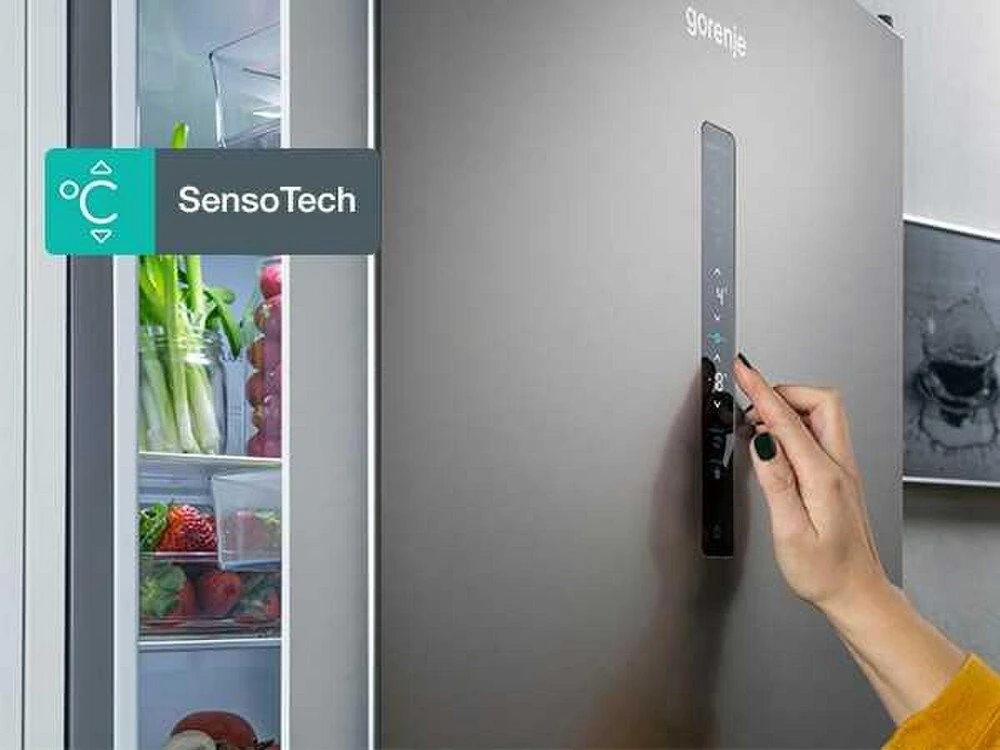 Šaldytuvas Gorenje Šaldytuvas | N619EAXL4 | Energy efficiency class E | Free standing | Combi | Height 186 cm | No Frost system | Šaldytuvas net capacity 207 L | Šaldiklis net capacity 97 L | Ekranas | 39 dB | Pilkas (N619EAXL4SO)