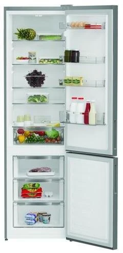 INDESIT Šaldytuvas | INKS 1401 S4E1 | Energy efficiency class E | Free standing | Combi | Height 202.5 cm | Šaldytuvas net capacity 266 L | Šaldiklis net capacity 120 L | 38 dB | Sidabrinis
