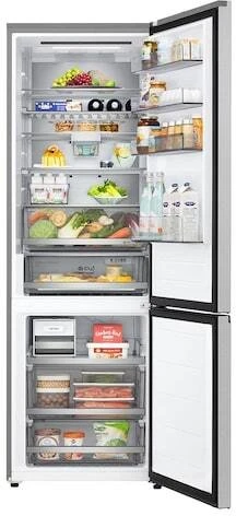 LG Šaldytuvas | GBBW726CPY | Energy efficiency class C | Free standing | Combi | Height 203 cm | Šaldytuvas net capacity 326 L | Šaldiklis net capacity 139 L | Ekranas | 33 dB | Prime Sidabrinis
