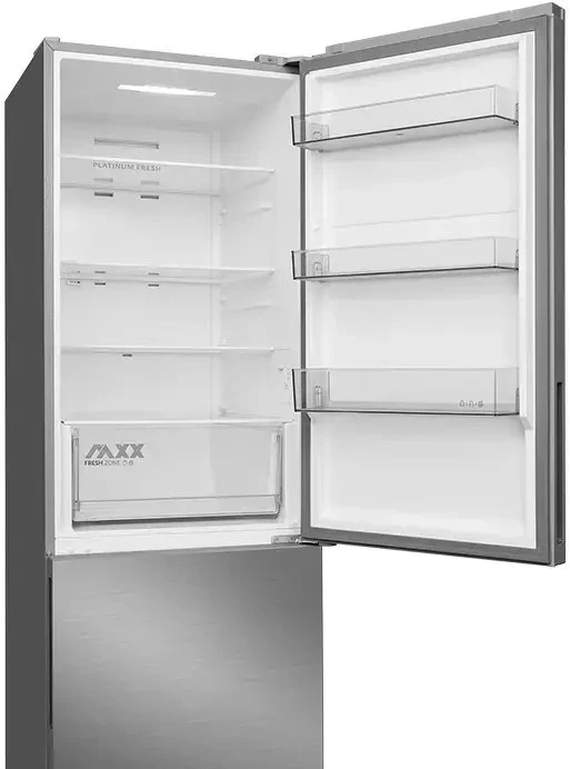 Midea Šaldytuvas | MDRB548MME46 | Energijos efektyvumo klasė E | Laisvai stovintis | Kombinuotas | Aukštis 186 cm | No Frost sistema | Šaldytuvo grynoji talpa 271 L | Šaldiklio grynoji talpa 130 L | 35 dB | Pilkas