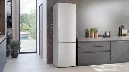 Šaldytuvas Siemens iQ500 lodówko-šaldiklis Wolnostojący A Plienas szczotkowana
