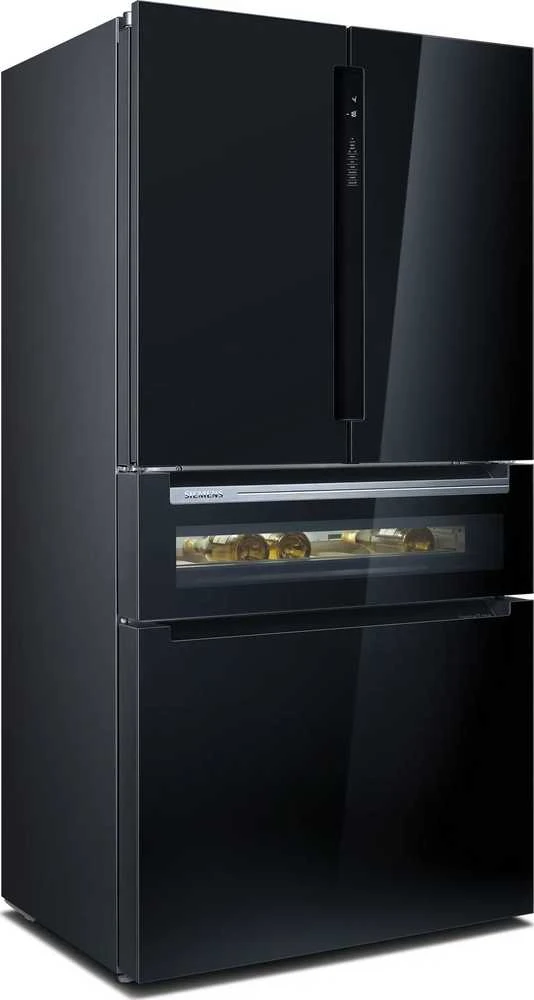 Siemens KF96RSBEA side-by-side šaldytuvas Freestanding 572 L Juodas