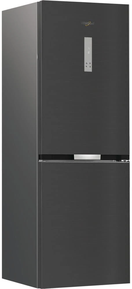 Whirlpool Šaldytuvas | WHK 26362 XBR4E | Energy efficiency class E | Free standing | Combi | Height 186.5 cm | No Frost system | Šaldytuvas net capacity 201 L | Šaldiklis net capacity 106 L | Ekranas | 37 dB | Juodas
