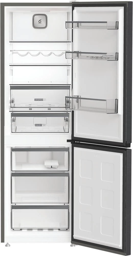 Whirlpool Šaldytuvas | WHK 26362 XBR4E | Energy efficiency class E | Free standing | Combi | Height 186.5 cm | No Frost system | Šaldytuvas net capacity 201 L | Šaldiklis net capacity 106 L | Ekranas | 37 dB | Juodas