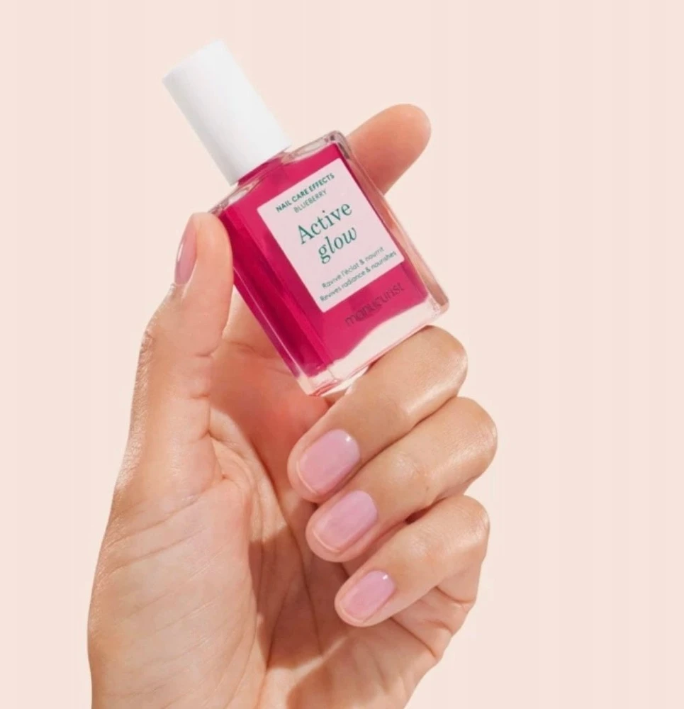 MANUCURIST_Active Glow nagų lakas mėlynių skonio 15ml