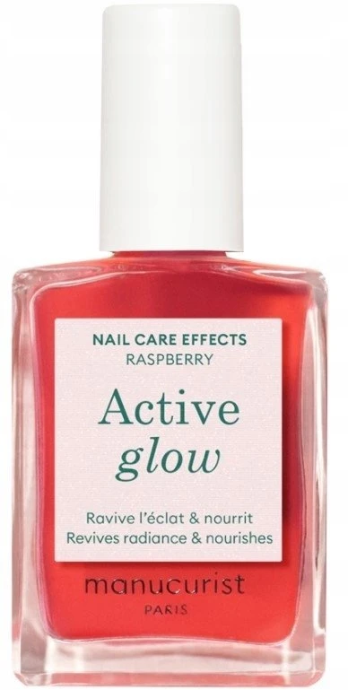 Manucurist Aktyvaus švytėjimo aviečių nagų lakas 15ml