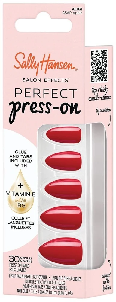Sally Hansen Salon Effects dirbtiniai nagai 031 ASAP Apple 30 vnt.