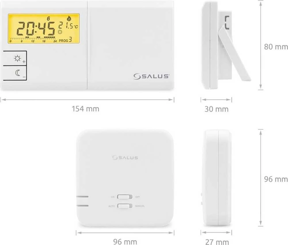 Salus Wireless programuojamas temperatūros reguliatorius – savaitinis 091FLRF V2