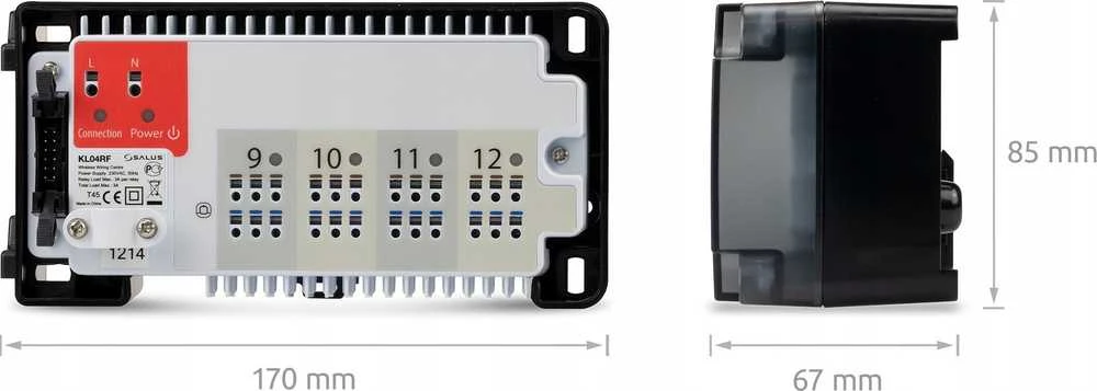 Salus Nordic As paplašinājuma modulis KL04RF ar 4 zonām, 230 V, bezvadu