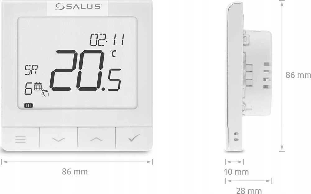 Salus termostats WQ610, programmējams