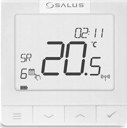 Salus bezvadu termostats WQ610RF, programmējams