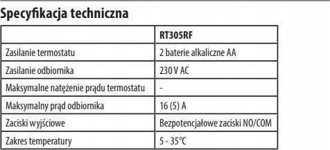 Salus REGULATOR RT305RF Belaidis DOBOWY