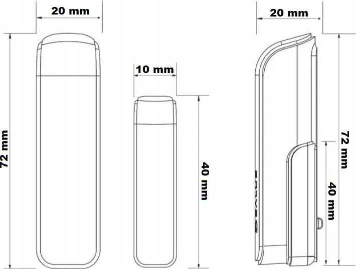 Salus atvērto durvju/logu sensors Slim SW600