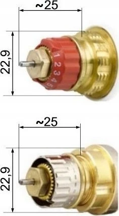 Salus bezvadu termogalva TRV10RAM, Danfoss RA