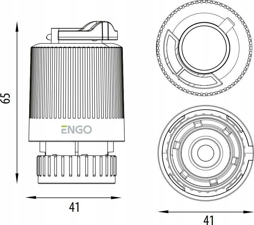 Engo izpildmehānisms E30NC-230, 230V M30x1,5 , juodas