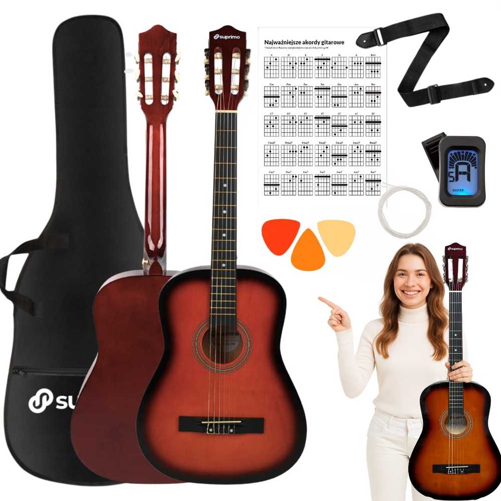 SUPRIMO CGS3 SB - klasikinė gitara 4/4, saulės spindulio
