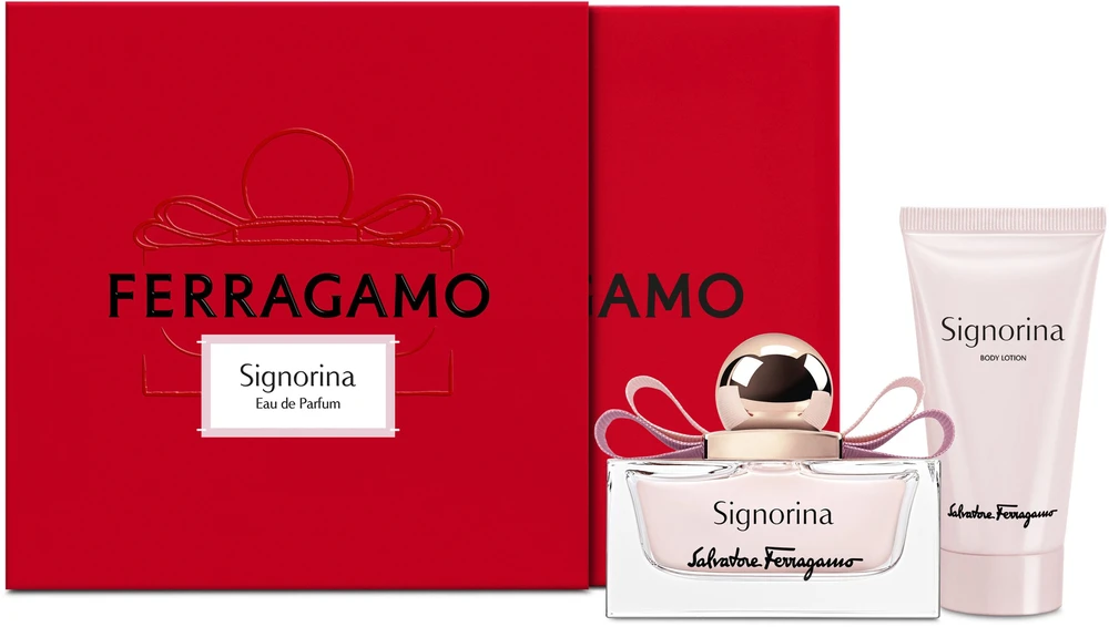Salvatore Ferragamo Signorina rinkinys moterims (EDP, 50 ml + kūno losjonas, 50 ml)