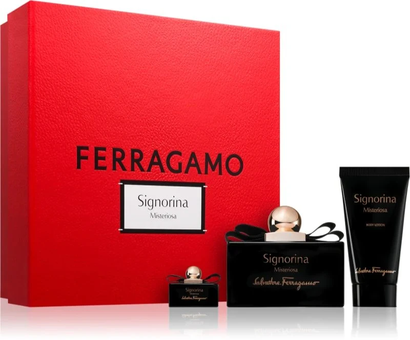 Salvatore Ferragamo Ferragamo Signorina Misteriosa EDP rinkinys moterims (EDP 100 ml + EDP 5 ml + Losjonas kūnui 50 ml)